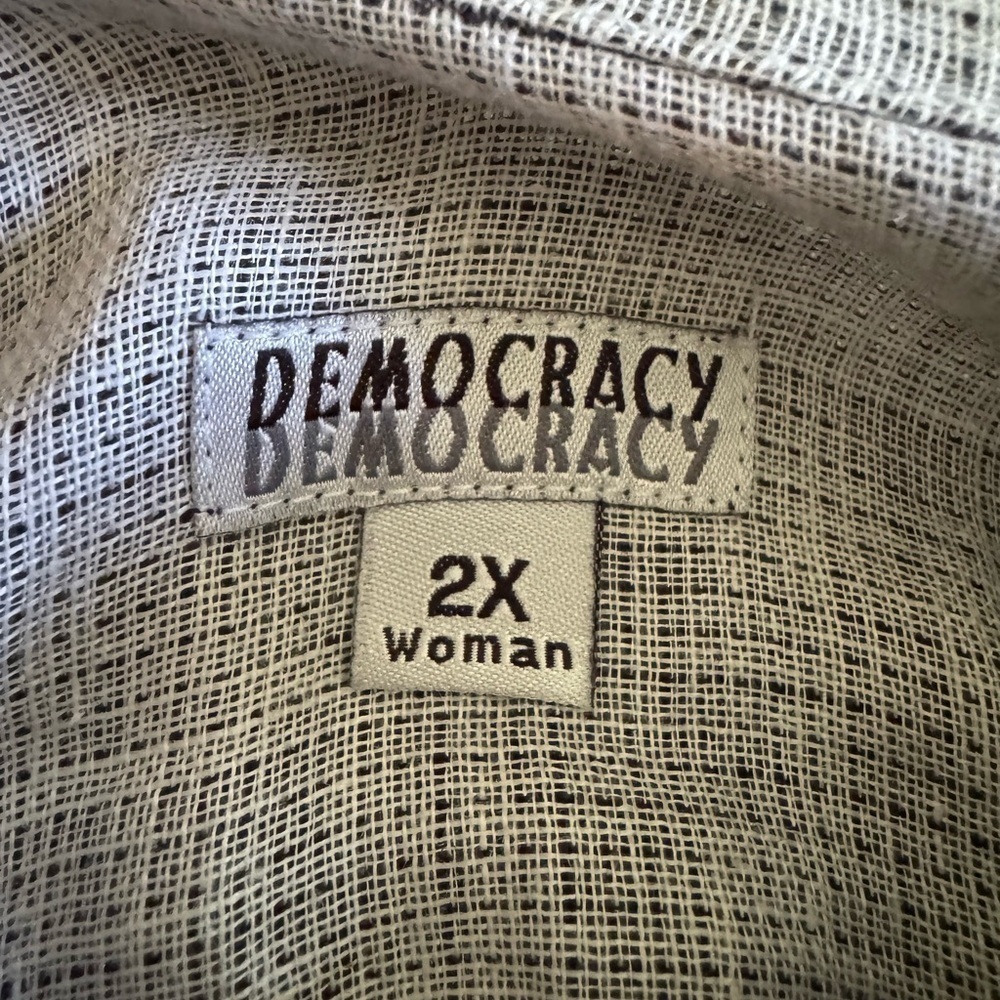 Democracy Black/Gray Single Button jacket Size 2x - Picture 4 of 4
